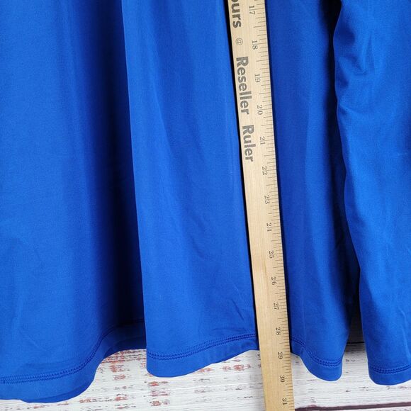 Ralph Lauren RLX Pullover Mens L LOGO Blue Quarter Zip Golf Performance Stretch - Picture 2 of 10